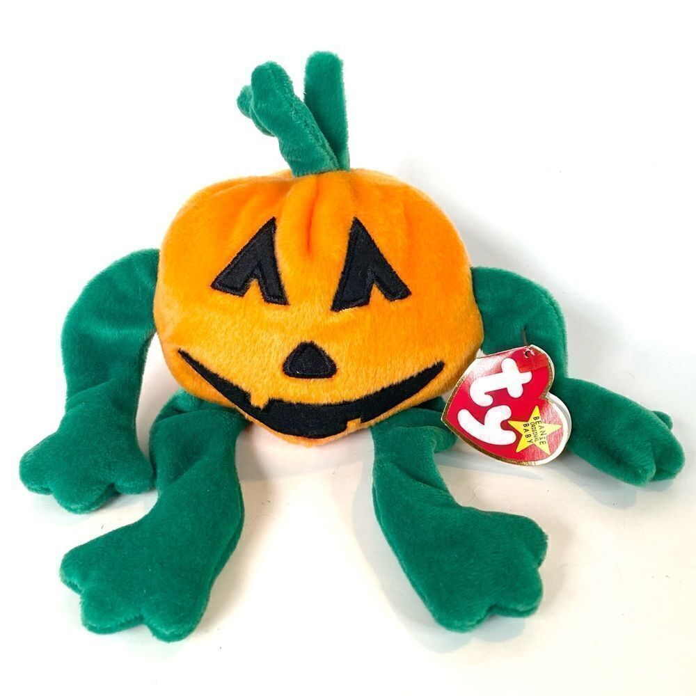 Ty Beanie Boos Pumkin Shelf Sitting Weighted Pumpkin